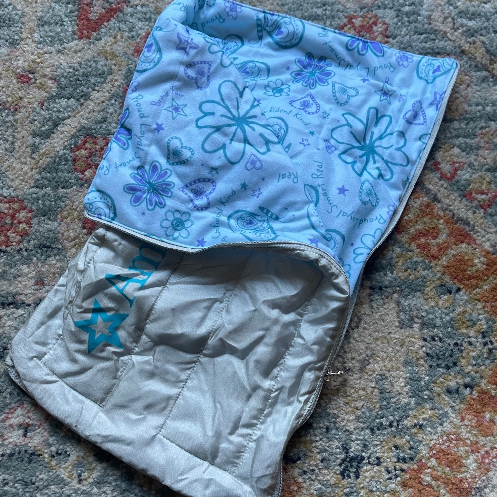 American Girl doll packable sleeping bag